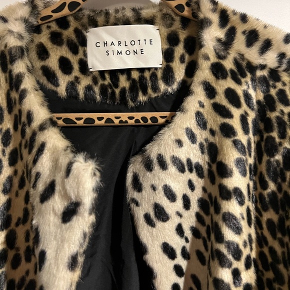 Charlotte Simone - Shirley Coat - Leopard Print - XL - NWT - Picture 8 of 15